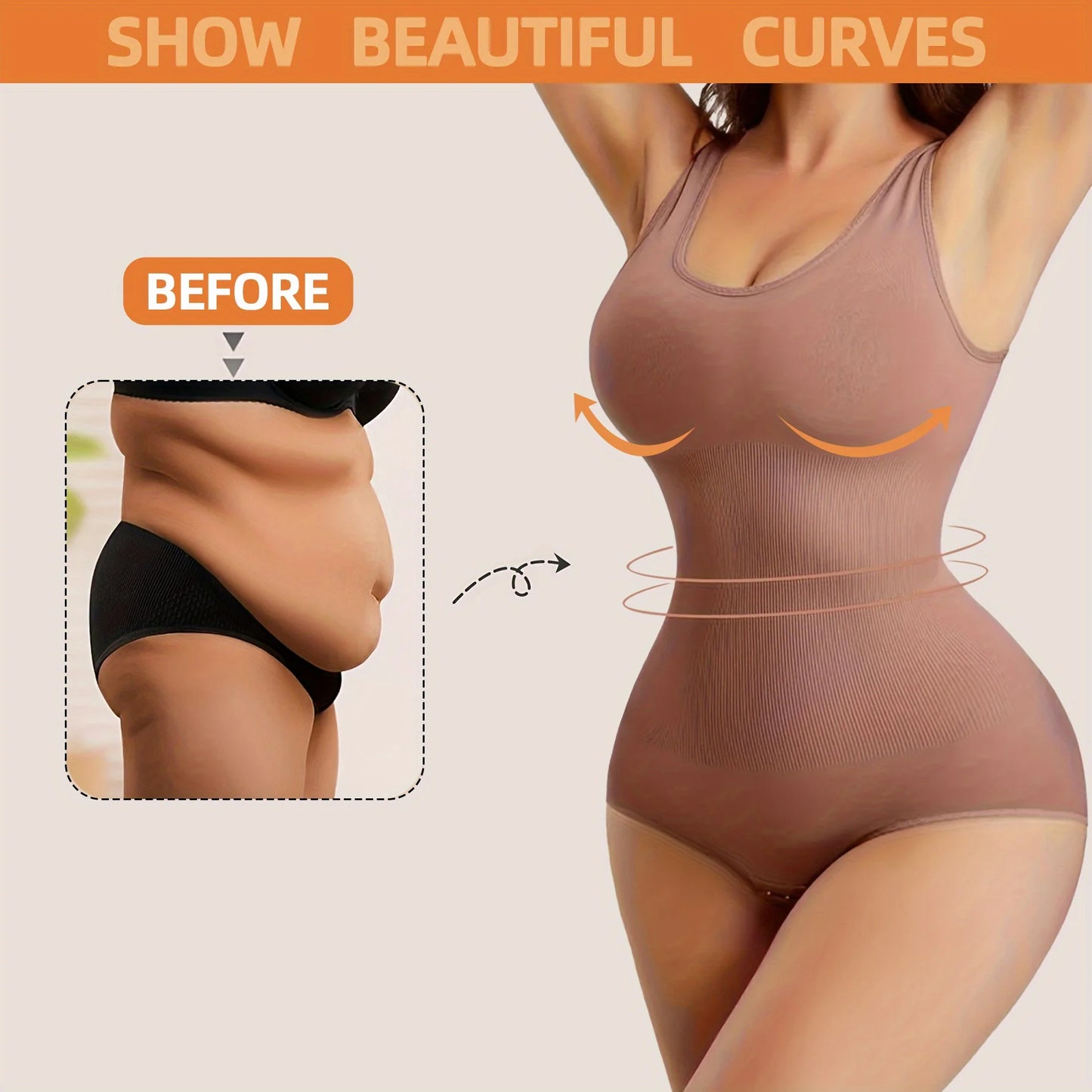 Seamless Full Body Shaper Bodysuit