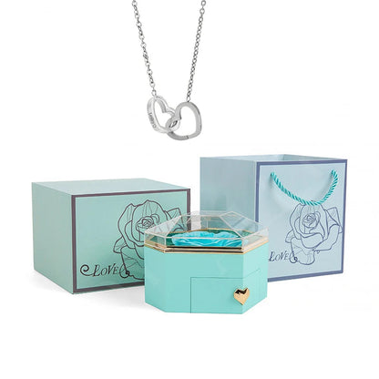 Custom Name Heart Necklace Gift Set
