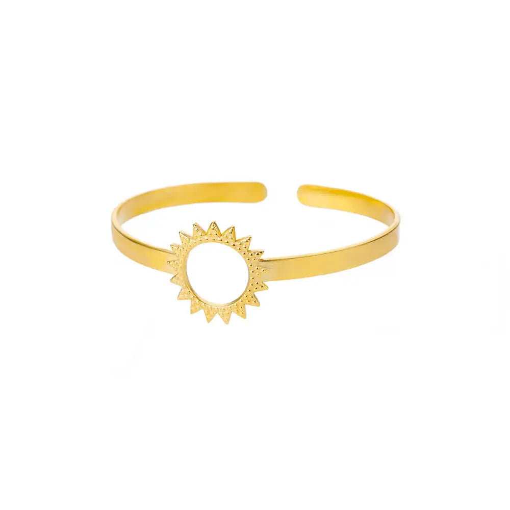 Classic Gold Open Cuff Bangle