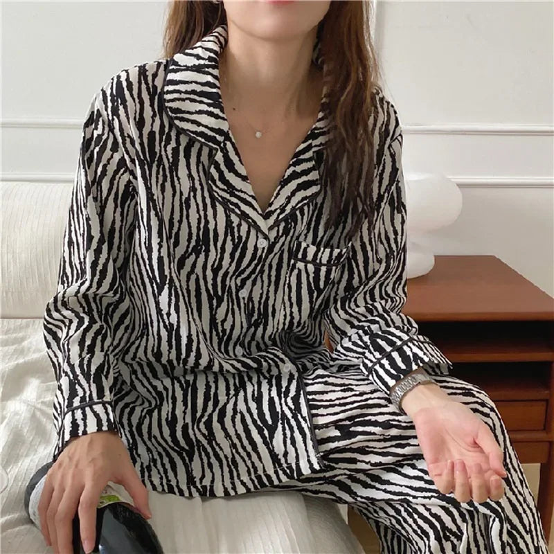 Striped Cherry Pajama Set