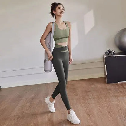 2PCS Yoga Bra & Shorts Set