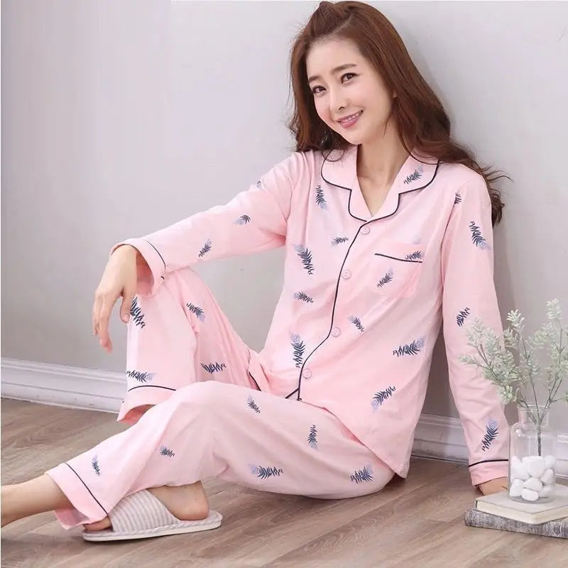 Long Sleeve Homewear Pajama Set