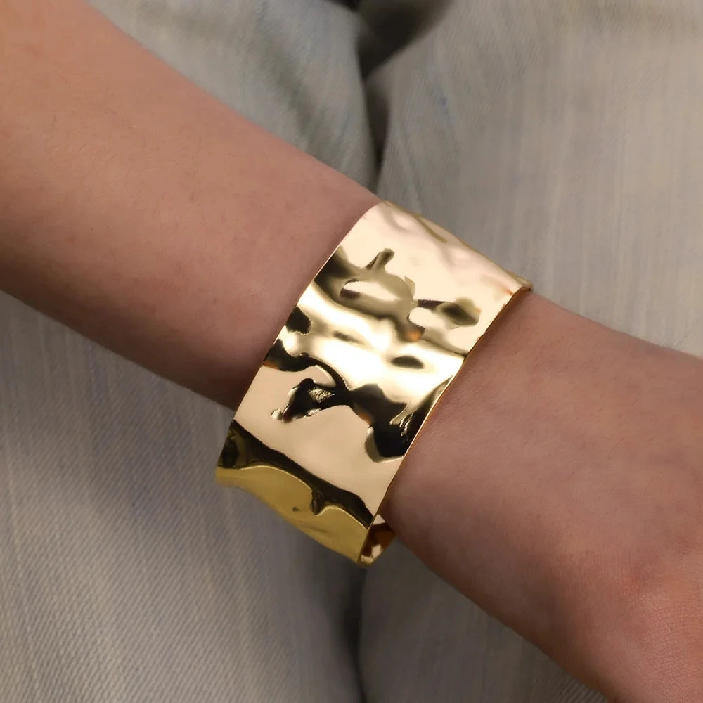 Classic Gold Open Cuff Bangle
