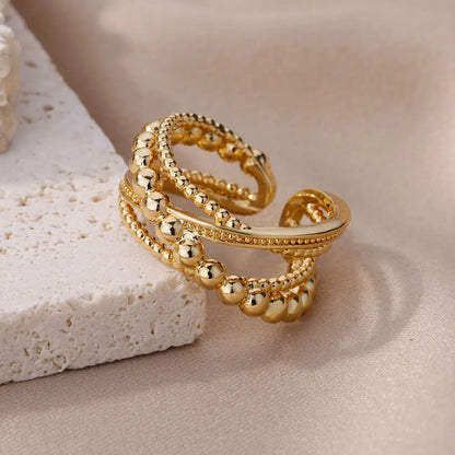 Twist Cross Open Ring
