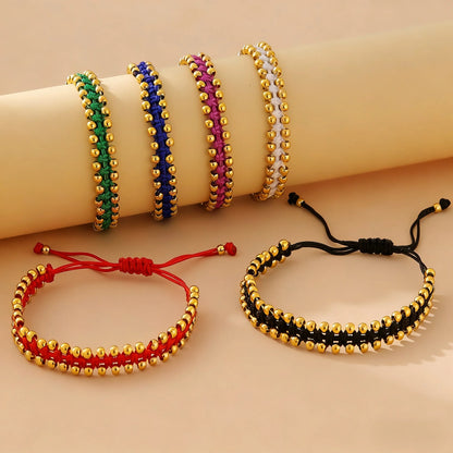 Handmade Gold Bead Bracelet