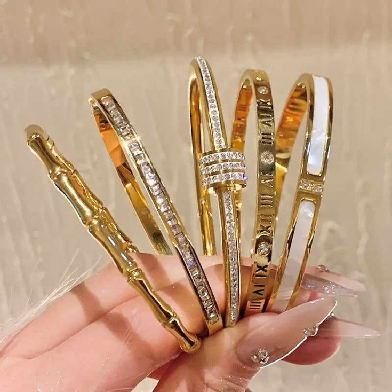 Gold Zircon Daily Bracelet