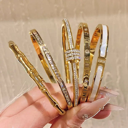 Gold Zircon Daily Bracelet