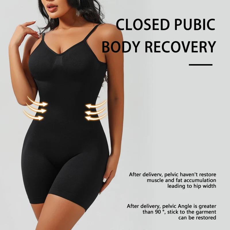 Backless Mid-Thigh Shapewear Bodysuit