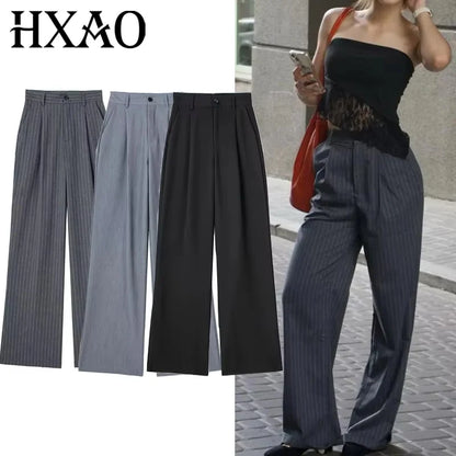 Women’s Striped Wide Leg Pants