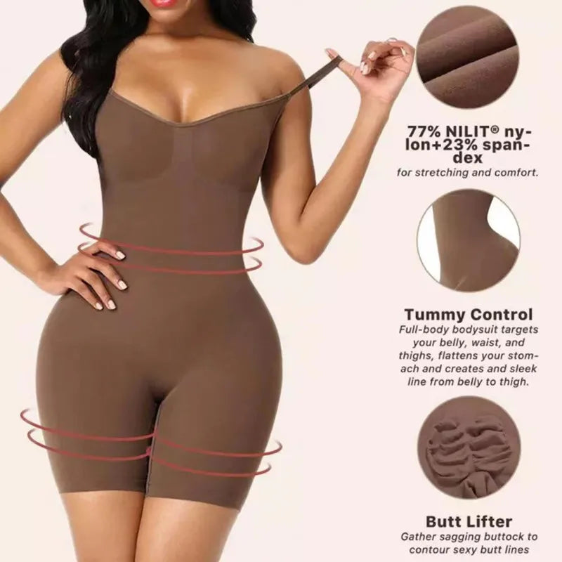 Seamless Push Up Shapewear Bodysuit