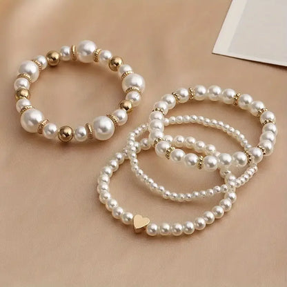 Boho Heart Layered Bracelet Set