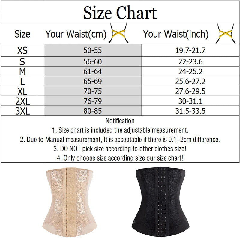 Mesh Embroidered Waist Trainer Corset