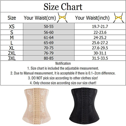Mesh Embroidered Waist Trainer Corset