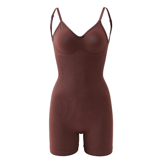 Backless Mid-Thigh Shapewear Bodysuit
