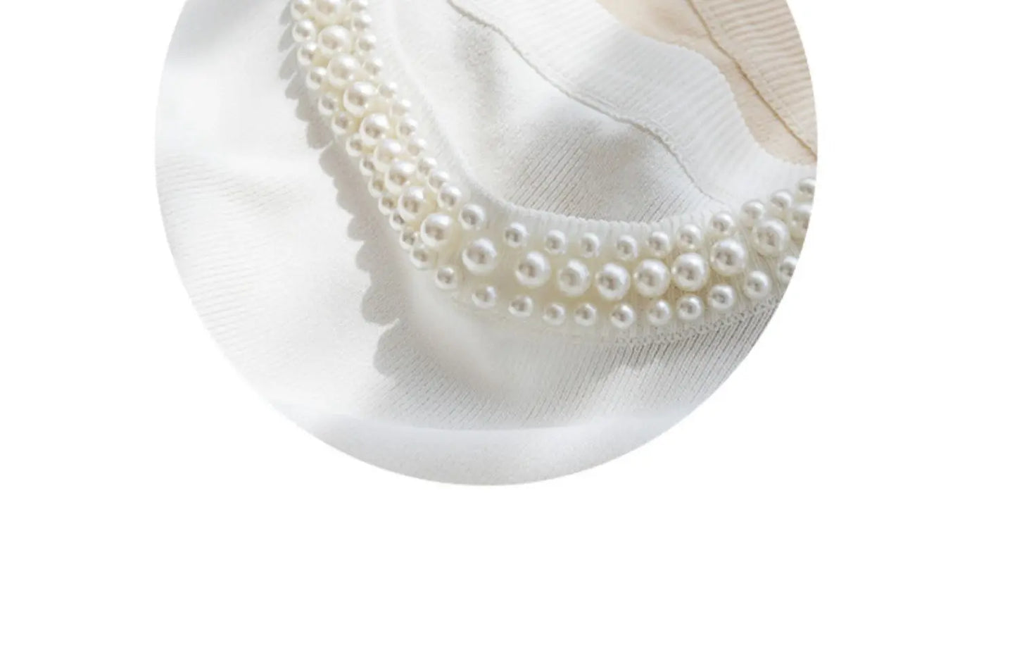 Korea Knitted Beaded Tank Top