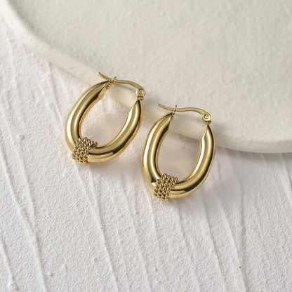 Geometric Gold Stainless Earrings
