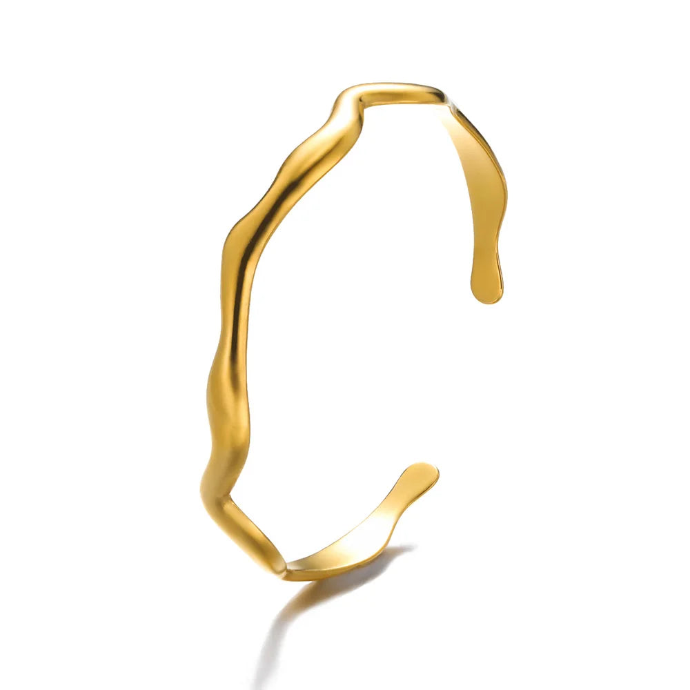 Classic Gold Open Cuff Bangle