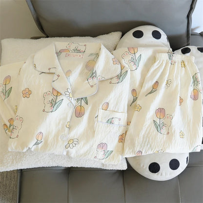 Cherry Print Pajama Set