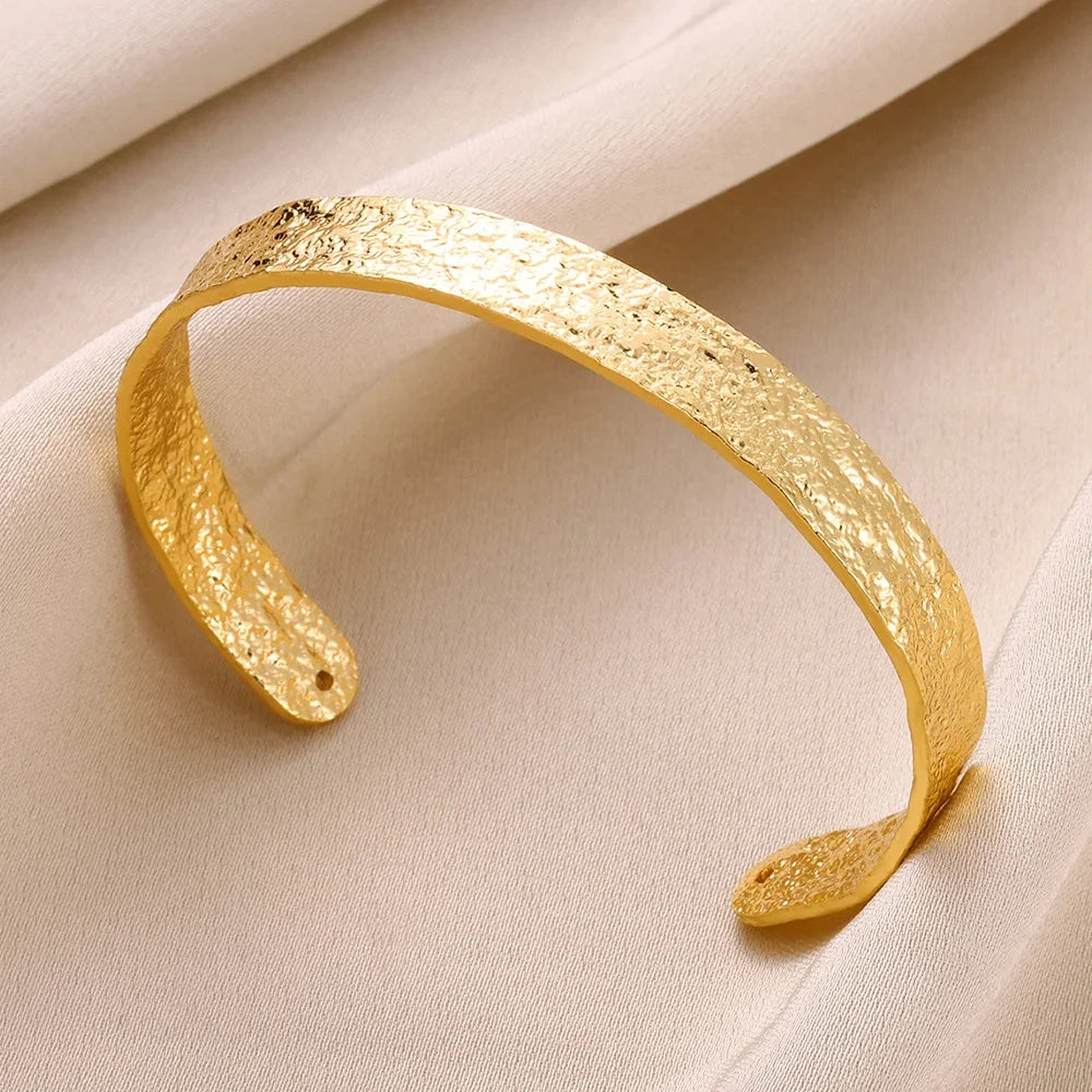 Classic Gold Open Cuff Bangle
