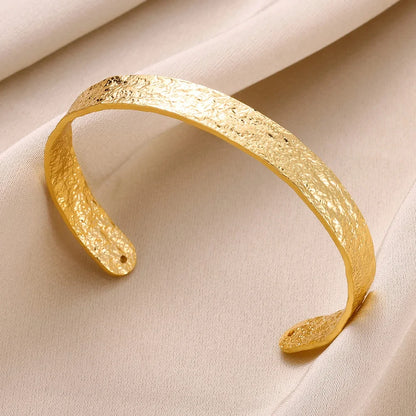 Classic Gold Open Cuff Bangle