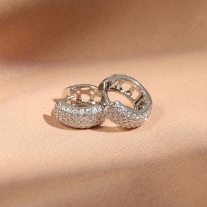 Love Round Zircon Earrings