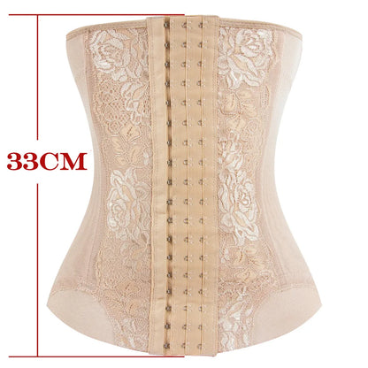 Mesh Embroidered Waist Trainer Corset