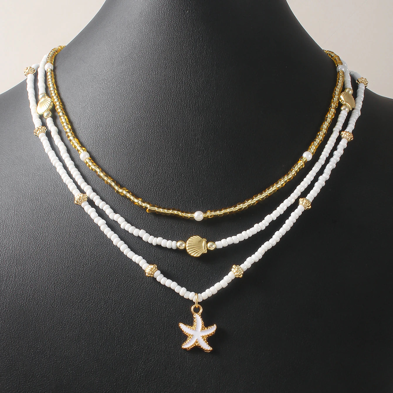 Boho Shell Starfish Choker