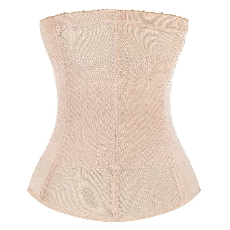 Mesh Embroidered Waist Trainer Corset