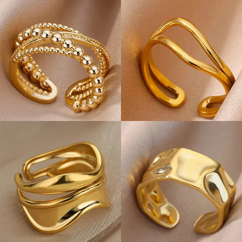 Minimalist Gold Open Ring