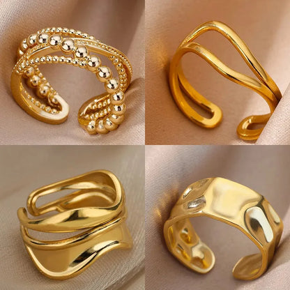 Minimalist Gold Open Ring