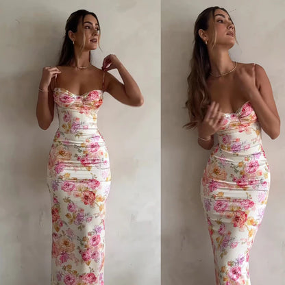 Floral Spaghetti Strap Mini Dress