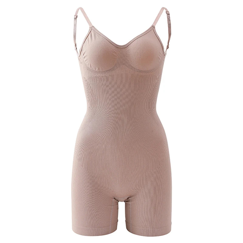 Backless Mid-Thigh Shapewear Bodysuit