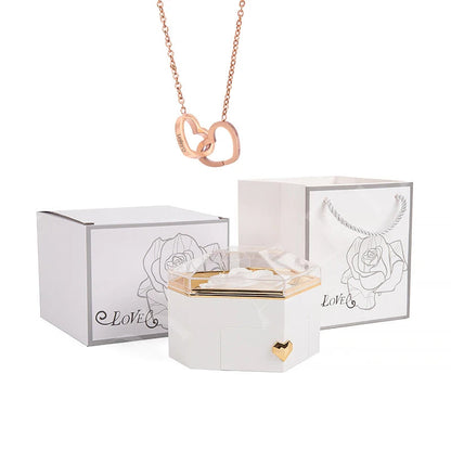 Custom Name Heart Necklace Gift Set