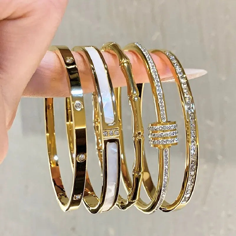 Gold Zircon Daily Bracelet