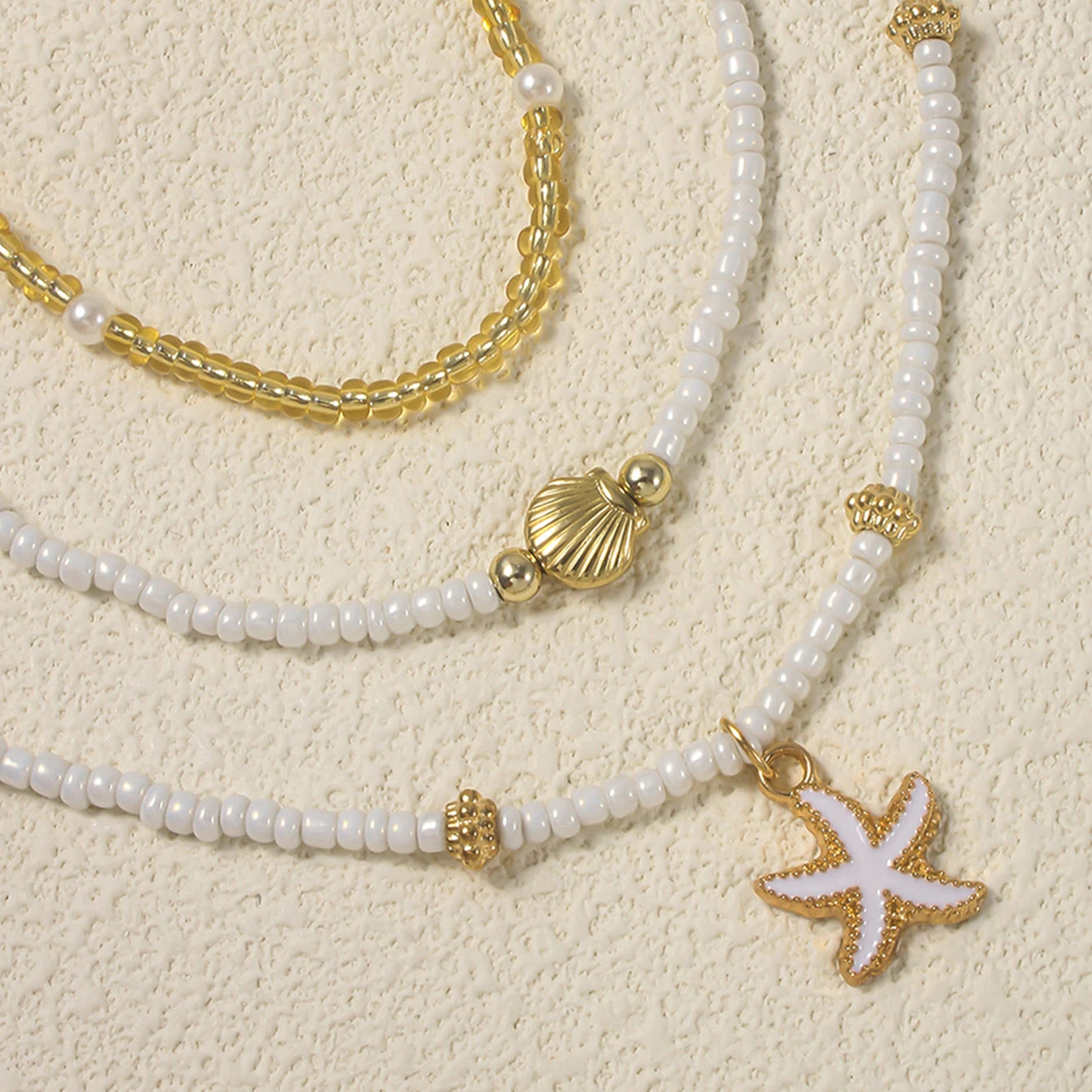 Boho Shell Starfish Choker
