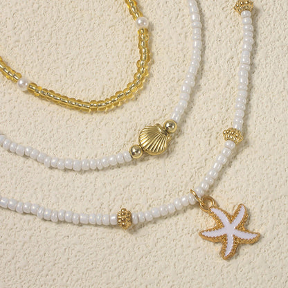 Boho Shell Starfish Choker