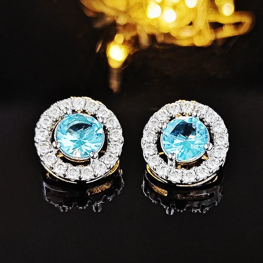 Korean Zircon Circle Studs