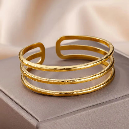 Vintage Snake Gold Bangle