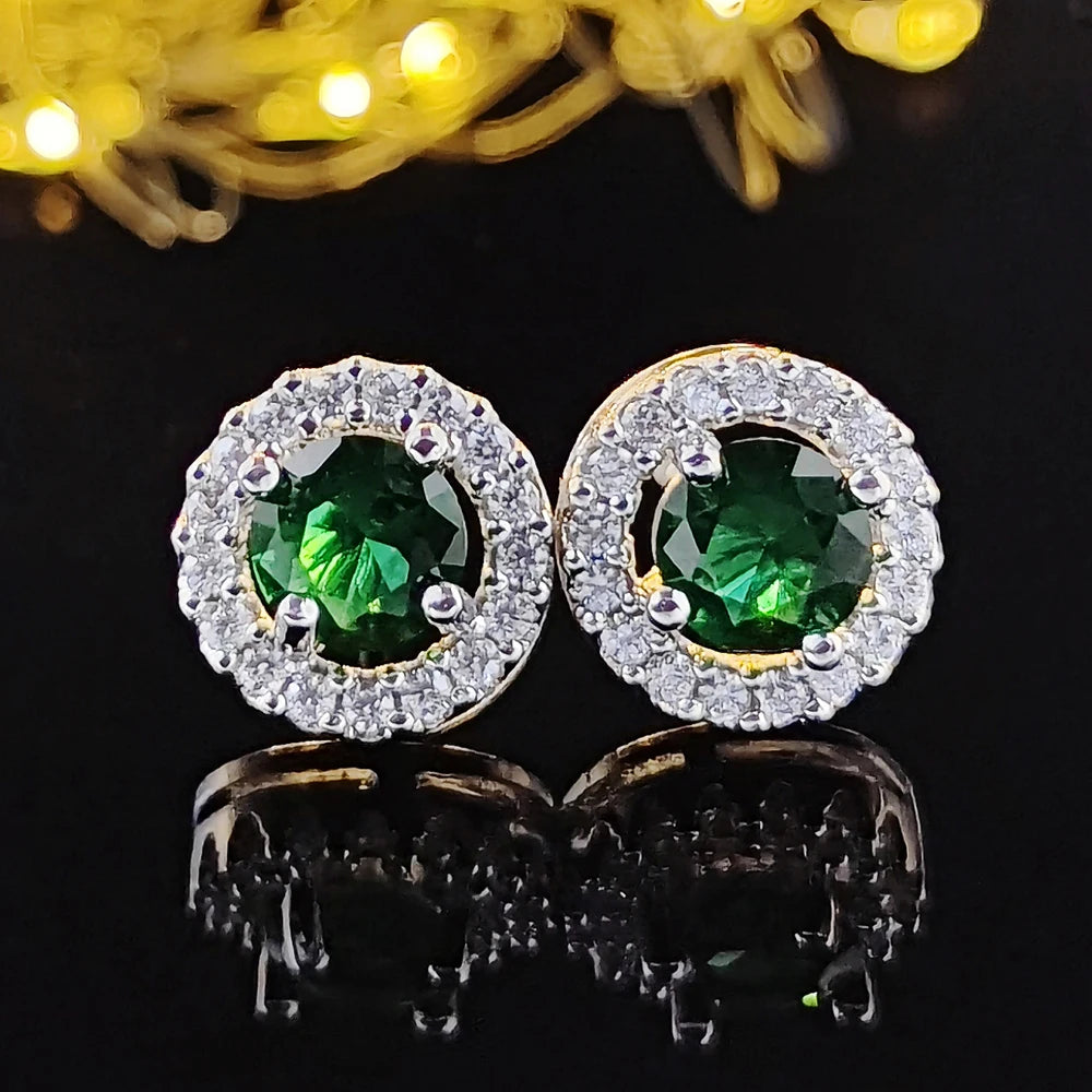 Korean Zircon Circle Studs