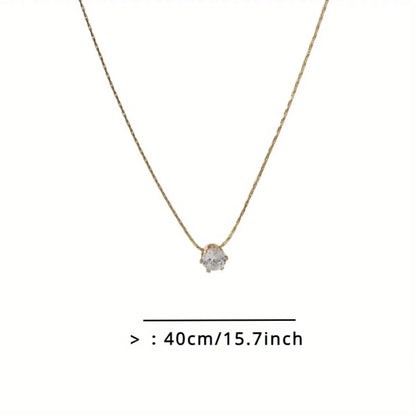 Minimal Gold Inlaid Clavicle Necklace