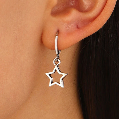 Mini Star Hoop Earrings