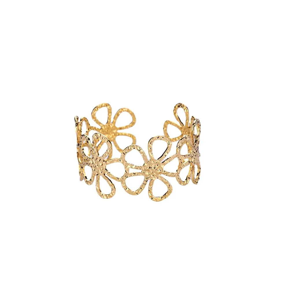 Classic Gold Open Cuff Bangle