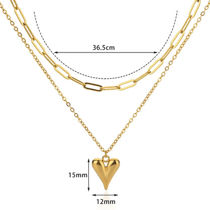 Heart Pendant Stainless Choker