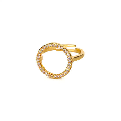 Zircon Hollow Round Ring