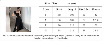 V-Neck Puff Sleeve A-Line Dress