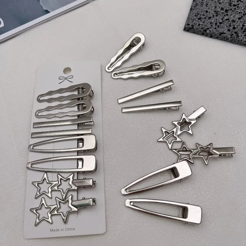 Y2K Silver Duckbill Hair Clip