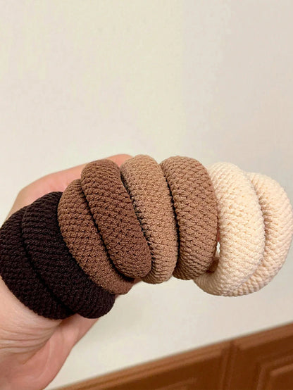 Mixed Color Thick Hair Scrunchies