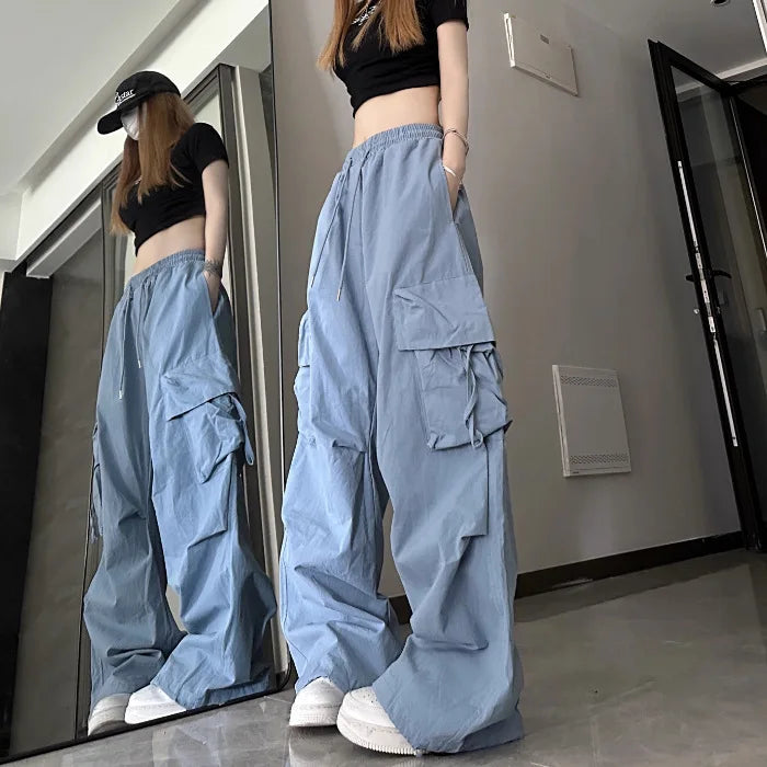 Y2K High Waist Cargo Pants
