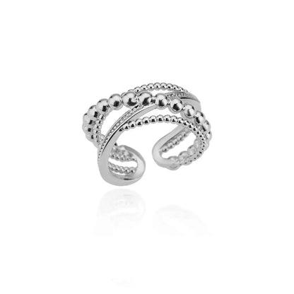Twist Cross Open Ring